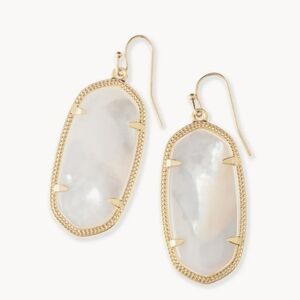 Kendra Scott Ivory Mother of Pearl/gold earring